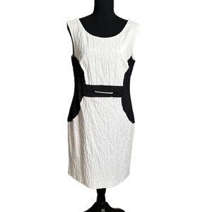 Michael Kors Black White Sleeveless Dress Size 8